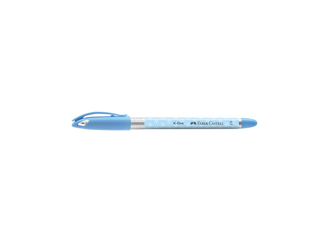 Balpen Faber-Castell K-One 0,7 blauw doos 10 stuks
