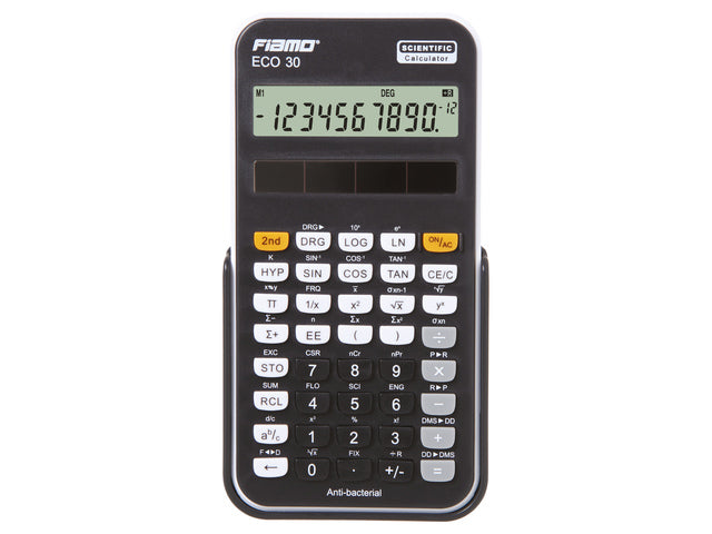 Rechner Fiamo ECO 30 BK schwarz-weiß