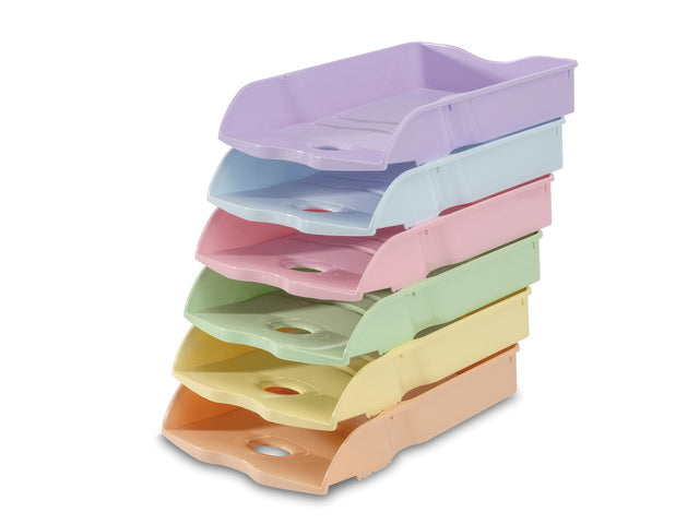 Brievenbak HAN Re-LOOP A4/C4 stapel- en nestbaar pastel groen 100% gerecycled materiaal