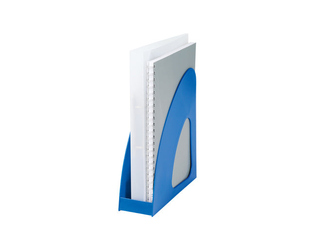Tijdschriftencass. HAN Re-LOOP A4/C4, blauw 100% gerecycled materiaal