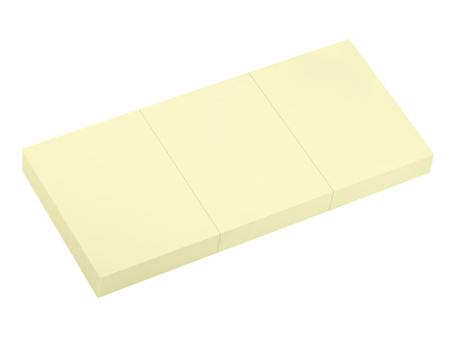 Info Notizen 3 x 50x40mm gelb 3 Blöcke a 100 Vel