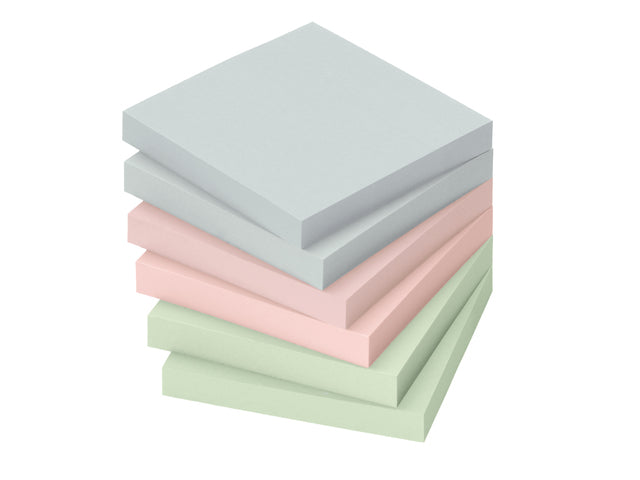 Info Notizen, 75 x 75 mm, sortiert, Pastell, 6 Blöcke