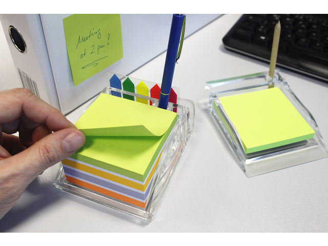 Info Notizen 75x75mm assorti Color Mix Block a 450 vel
