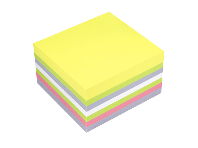 Info-Notizen 75x75mm, 400 Blätter, 5 Farben, FSC.