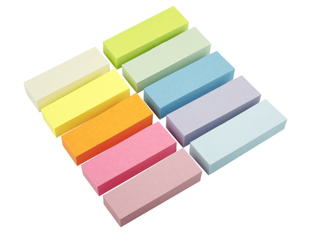 Infopagina Markerpapier 10x15x50mm, 10 kleuren.