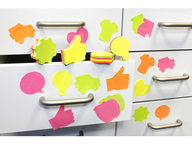 Infovormige sticky notes 67x68 'pijl' assorti 200 vel