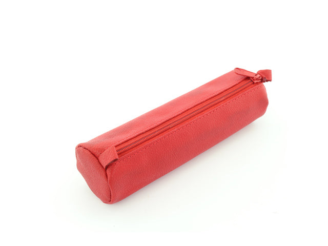 Pennenetui Alassio echt leer rood
