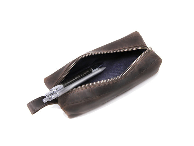 Etui Roberto Romano EMPOLI braun echt leer 20x6x7cm