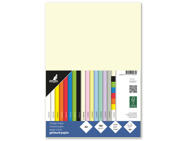 Papier Kangaro A4, 160 Gramm, 50 Vel, beige
