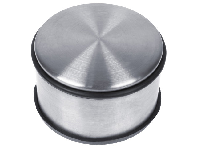 Deurstopper Kangaro metaal, hoog, chroom, 1800 gram, afmeting: Ø11x7cm hoog