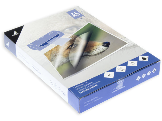Laminatpapier Kangaro A5 125 Mikron, Packung mit 100 Stück