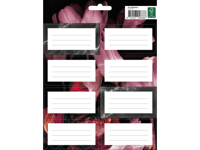 Boeketiket Classy Black