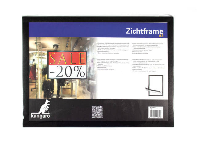 Sichtrahmen Kangaro A3 schwarz