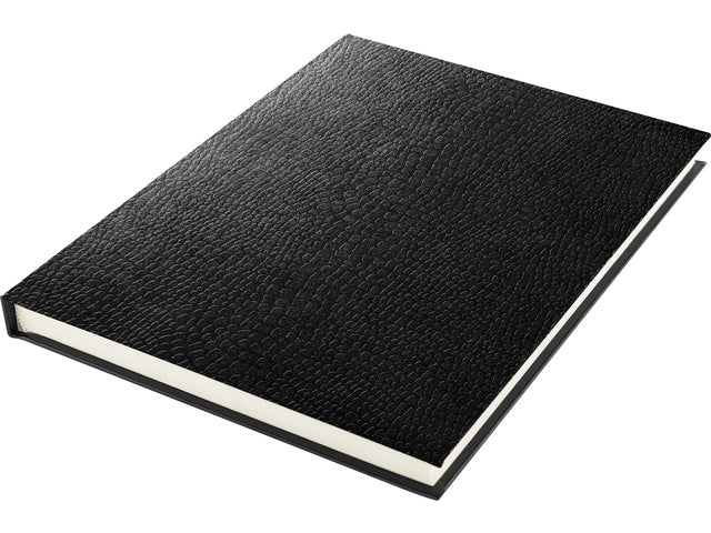 Schetsboek Kangaro A5 creme 120 grams blanco papier, 140 blz harde kaft opdruk jargon, zwart