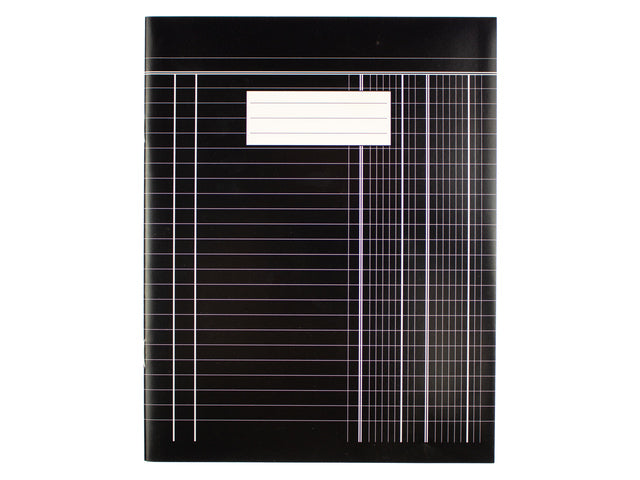 Boekhoudschrift Kangaro 40 bladzijden, 165x210mm zwart, 70 gram chloorvrij papier