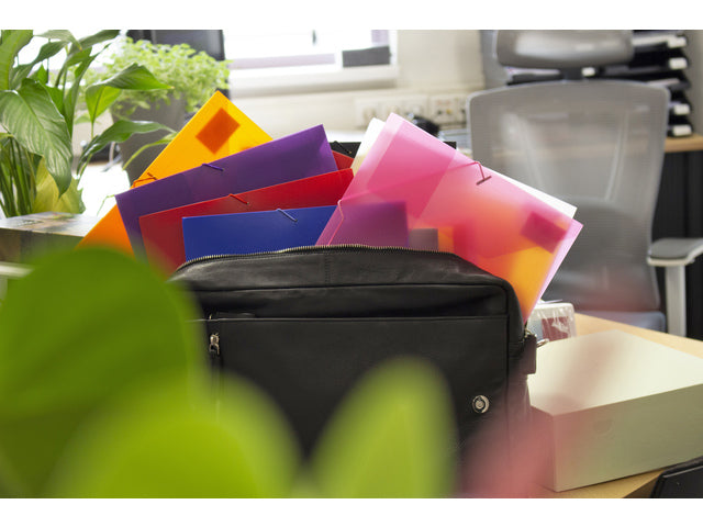 Elastomap Kangaro A4 PP transparant oranje