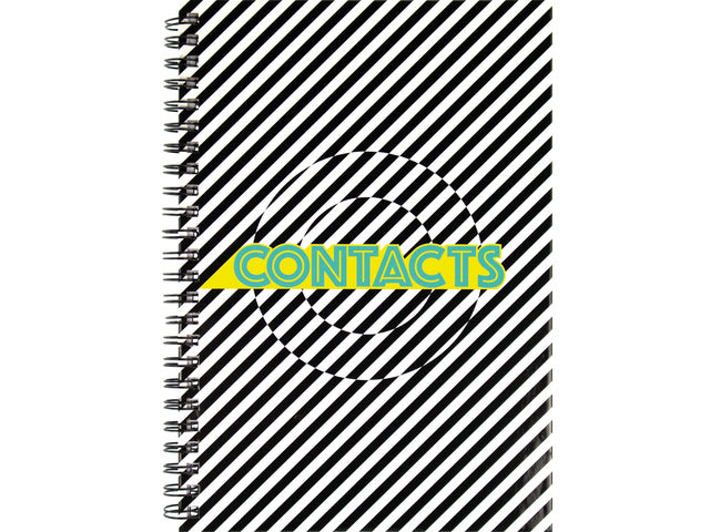 Adresboek Kangaro A5 hardcover, spiraal, 80 pagina's