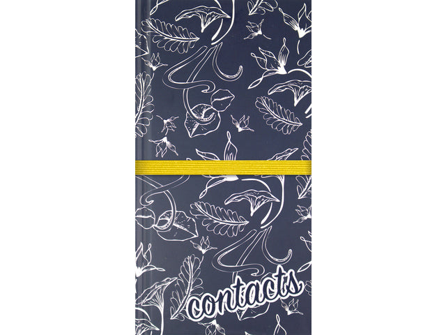 Adresboek Kangaro 9,5x18cm hardcover met elastieksluiting 80 pagina's