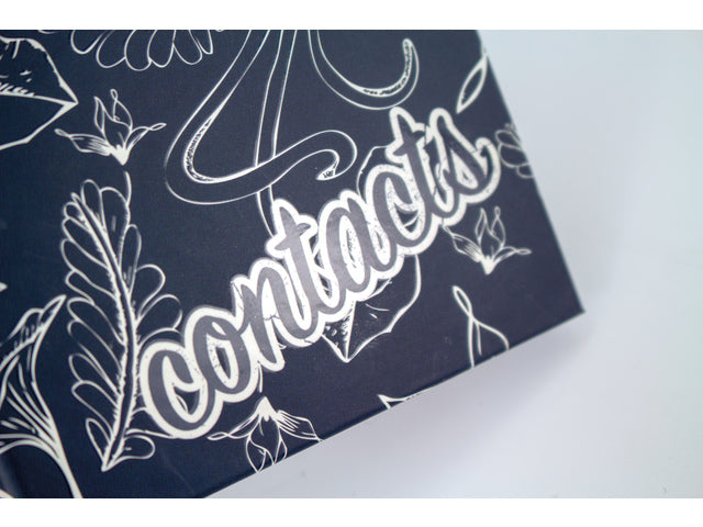 Adresboek Kangaro 9,5x18cm hardcover met elastieksluiting 80 pagina's