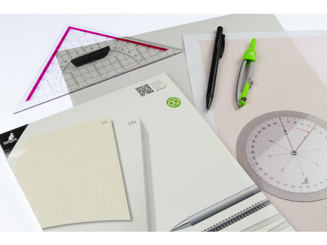 Transparant papier Kangaro A4 blok à 24 vel met 1 vel milimeterpapier