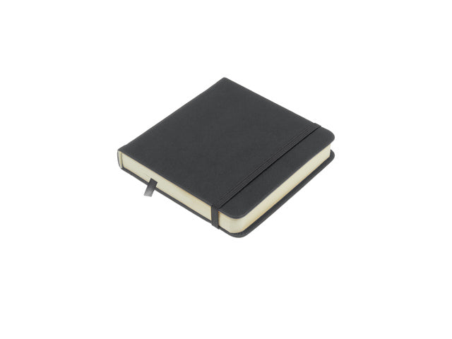 Schetsboek Kangaro 12x12cm Kaltgrau PU HC 80 Vel 140gr Raumweiß mit Elastik und Flusen