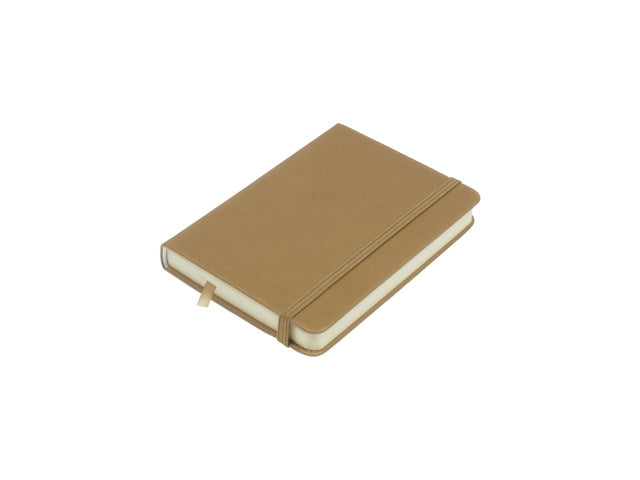 Schetsboek Kangaro A6 Taupe PU HC 80 Vel 140gr Raumweiß mit Elastik und Flusen