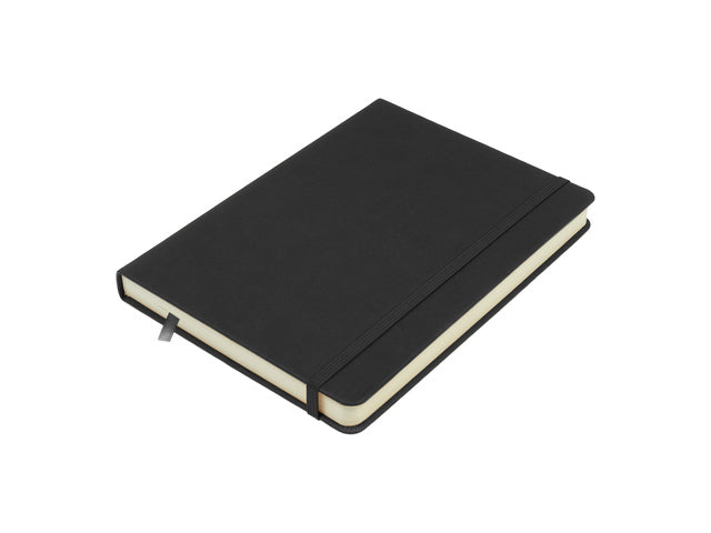 Schetsboek Kangaro A5 schwarz PU HC 80 Blatt 140gr Raumweiß mit Elastik und Flusen