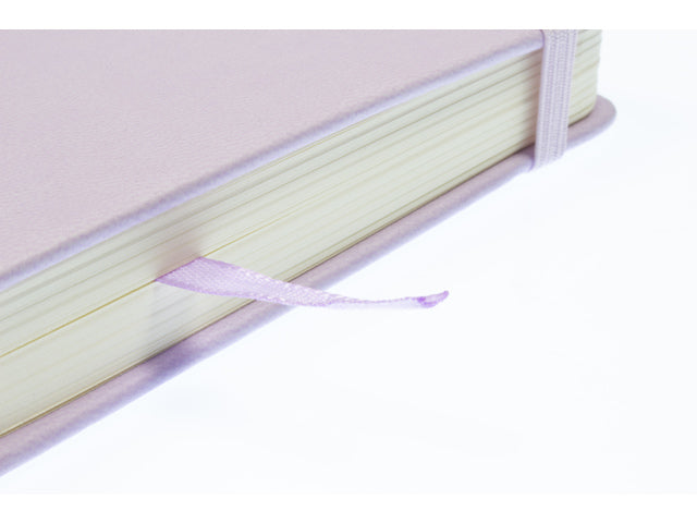 Schetsboek Kangaro A5 Querformat Violett PU HC 80 Blatt 140gr Raumweiß mit Elastik und Flusen