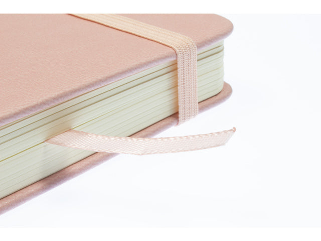Schetsboek Kangaro A4 oud roze PU HC 80 blad 140gr roomwit met elastiek en lint