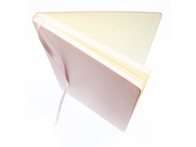 Schetsboek Kangaro A4 oud roze PU HC 80 blad 140gr roomwit met elastiek en lint