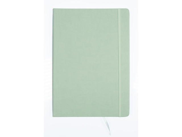 Schetsboek Kangaro A4 Mint PU HC 80 Blatt 140gr Raumweiß mit Elastik und Flusen