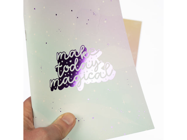 Schrift Galaxy Girl A5, Packung mit 4 Stück sortiert