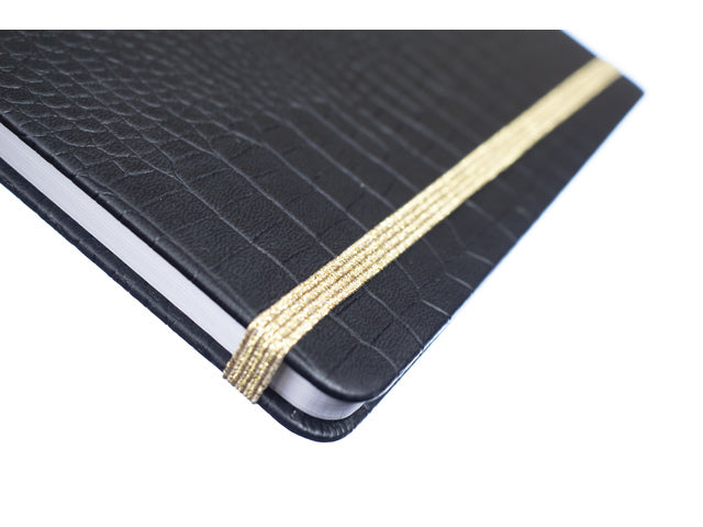 Benachrichtigungsbuch Pure Croco A5 PU HC, Packung mit 2 Stück, sortiert