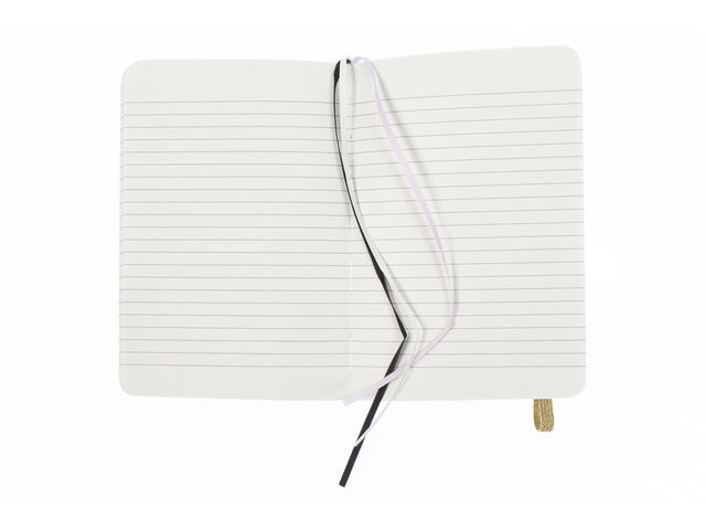 Notitieboek Pure Croco A6 PU HC lijn pak a 2 stuks assorti