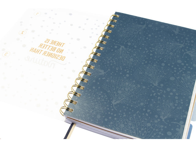 4-in-1 notitieboek A5 Naturel krimp van 2 stuks. Gelinieerd, 300 pagina's 80 grams papier