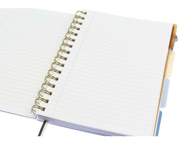 4-in-1 notitieboek A5 Naturel krimp van 2 stuks. Gelinieerd, 300 pagina's 80 grams papier