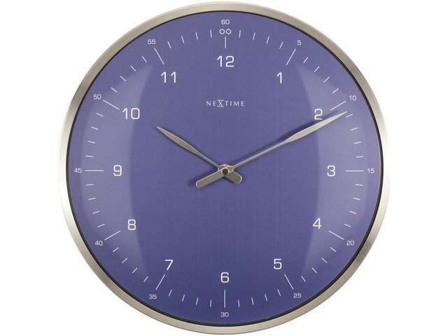Wandklok NeXtime 60 minuten Ø33 metaal blauw