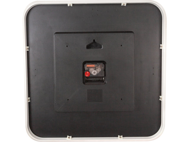 Wandklok NeXtime Jan des Bouvrie Quadratische Wand 40 x 40 x 4 cm wit