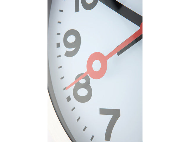 Wandklok NeXtime dia. 19 cm, geborstetes Aluminium, 'Station'