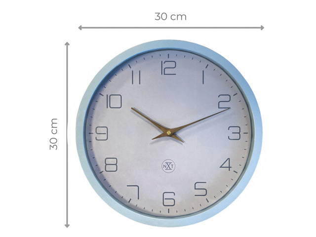 Wanduhr nXt ECO 30cm blau