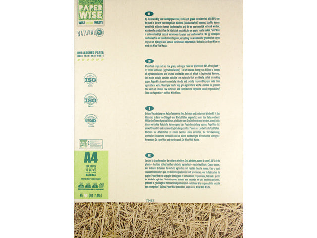 PaperWise Kopierpapier A4 Natural 72 Gramm Packung à 500 Vel