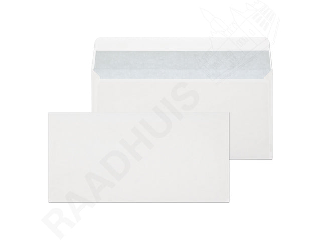 Dienstenvelop Raadhuis 110x220mm DL (EA5/6) wit met plakstrip krimp a 25 stuks