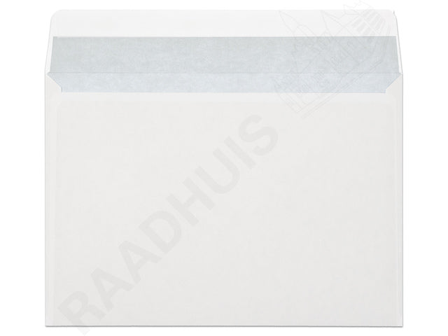 Dienstenvelop venster rechts Raadhuis 156x220mm EA5 wit met plakstrip doos a 500 stuks