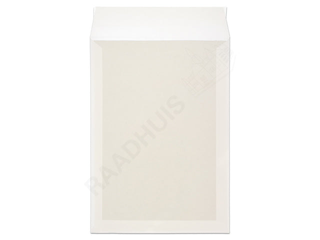 Bordrugenvelop Raadhuis 229x324mm C4 wit met plakstrip doos a 100 stuks