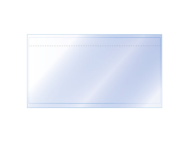 Packungsinhalt: 225 x 122 mm, DL, 50 Mikron, weiß, 1000 Stück