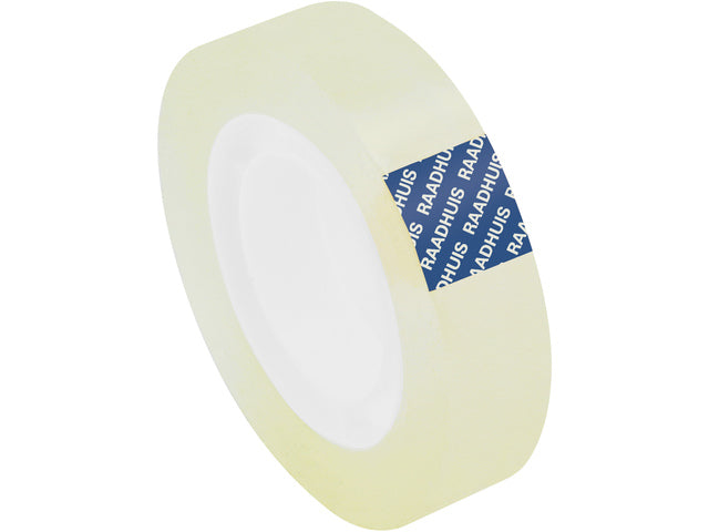 Plakband Raadhuis transparant 12mm x 33m