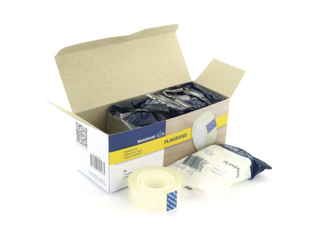 Plakband Raadhuis transparent 19mm x 33m