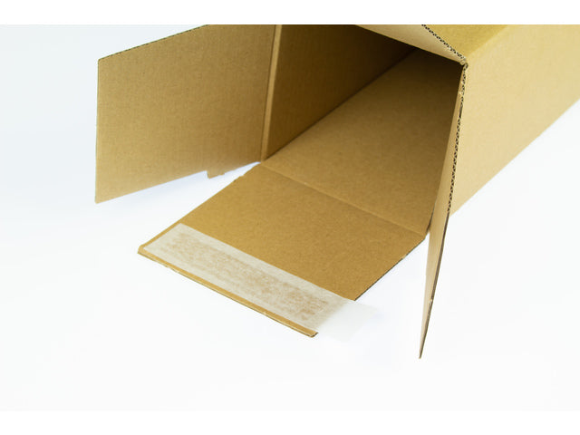 Verzendkoker Raadhuis vierkant A2 435x105x105mm krimp a 10 binnenmaat bruin