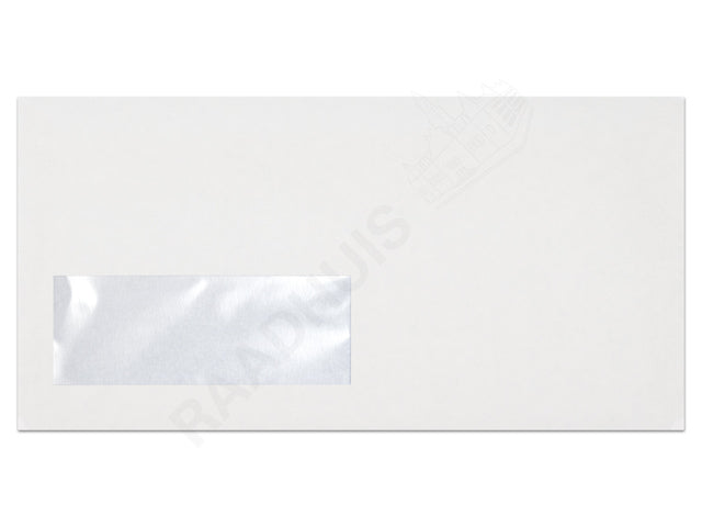 Dienstenvelop met venster Raadhuis 110x220mm DL (EA5/6) met plakstrip wit 200 stuks