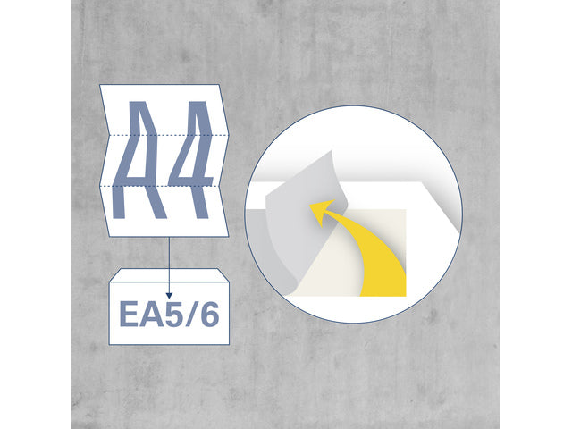 Dienstenvelop met venster Raadhuis 110x220mm DL (EA5/6) met plakstrip wit 200 stuks